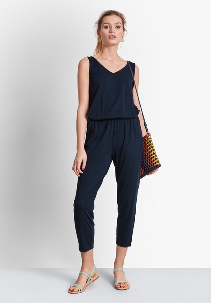 Cropped Jersey Jumpsuit