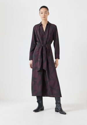 Maya Air Flow Front Tie Maxi Dress