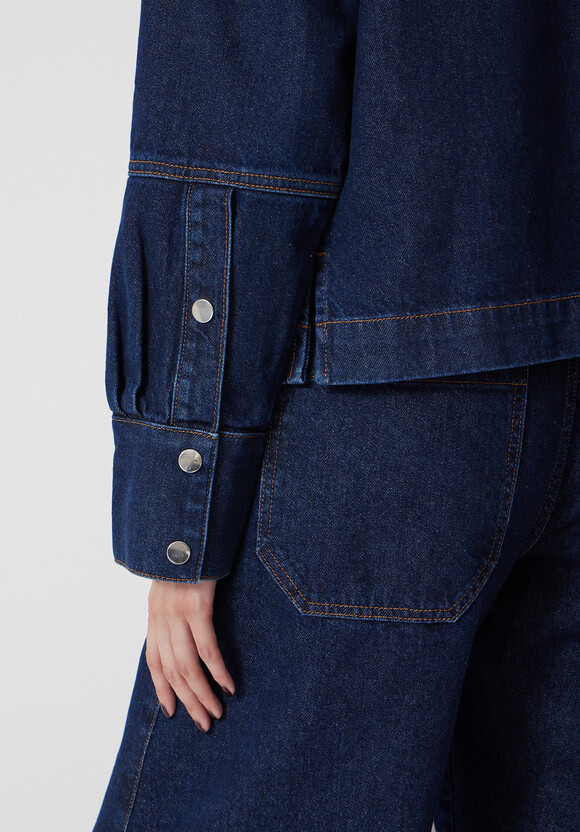 Long Sleeve Denim Top