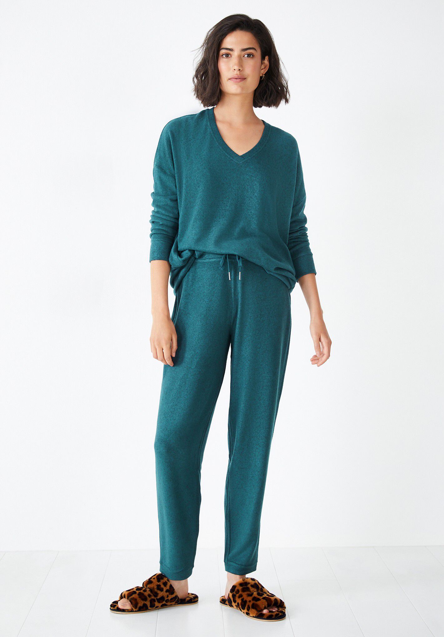 Elle Supersoft Relaxed Joggers Deep Teal hush