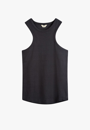 Racer Ribbed Tank Top