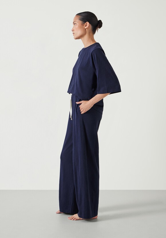 Midy Cotton Slub Contrast Cord Pyjamas