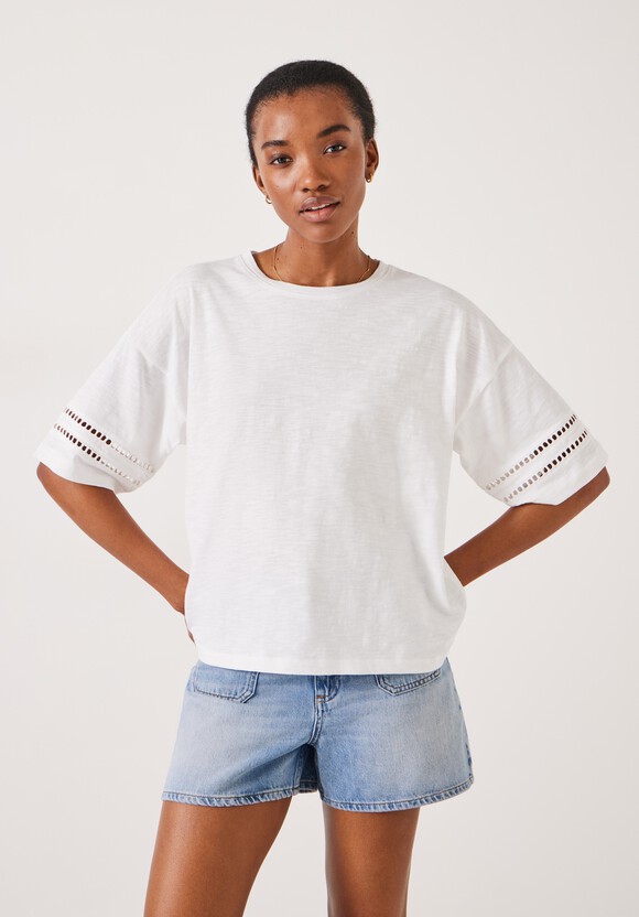 Lucie Lace Detail T-Shirt