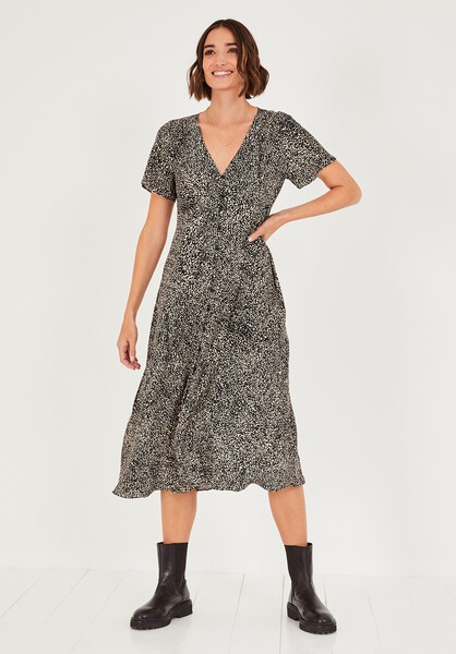 Peony Printed Tea Dress