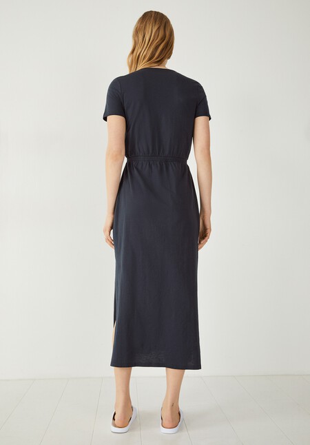 Naila Lace Jersey Midi Dress