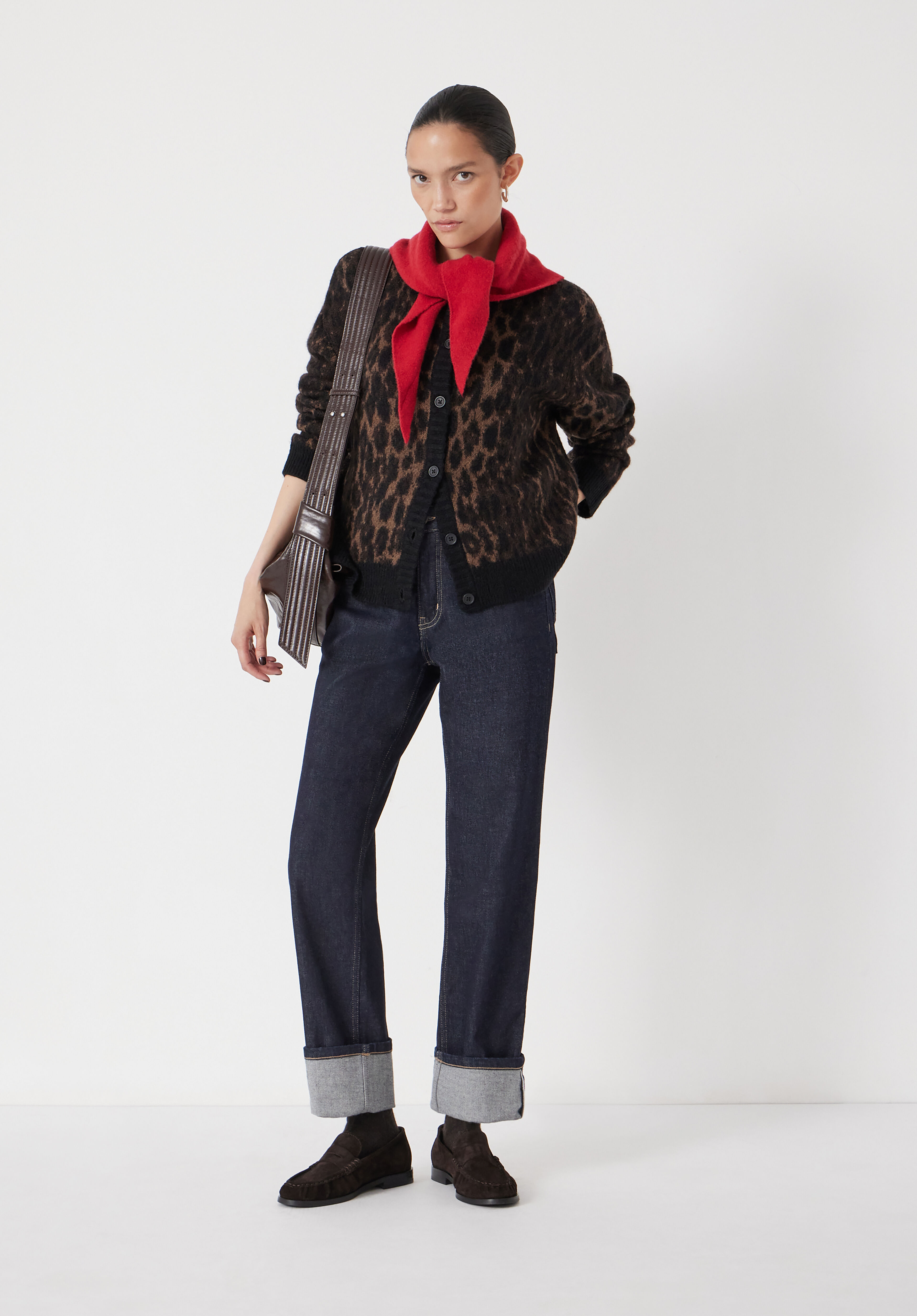 トップス MIX ANIMAL JACQUARD BRUSHED CARDIGAN MIX ANIMAL JACQUARD BRUSHED CARDIGAN (22AW75KN94) | doublet