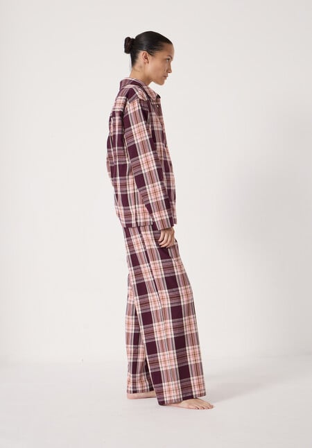 Brushed Cotton Check Print Pyjamas