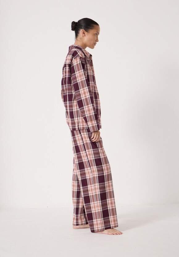 Brushed Cotton Check Print Pyjamas