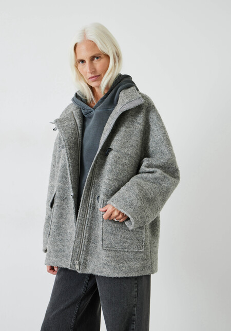 Kai Cocoon Toggle Wool Blend Jacket