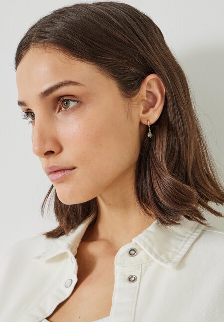 Amelie Semi Precious Teardrop Earrings