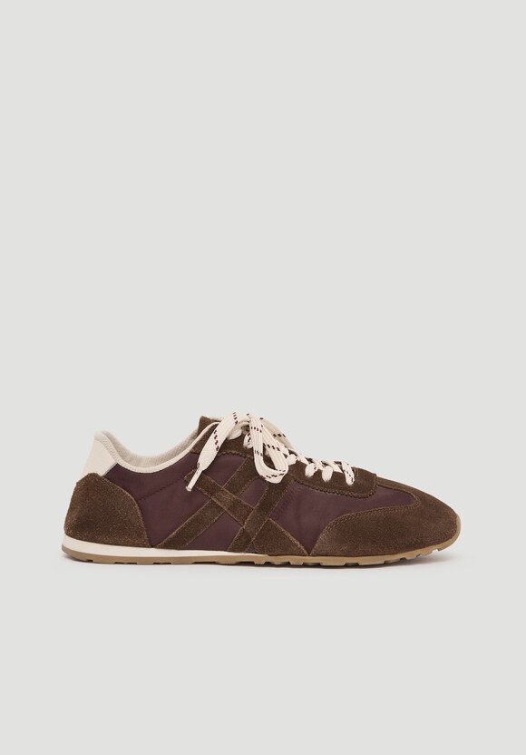 Suede Slimline Retro Trainers