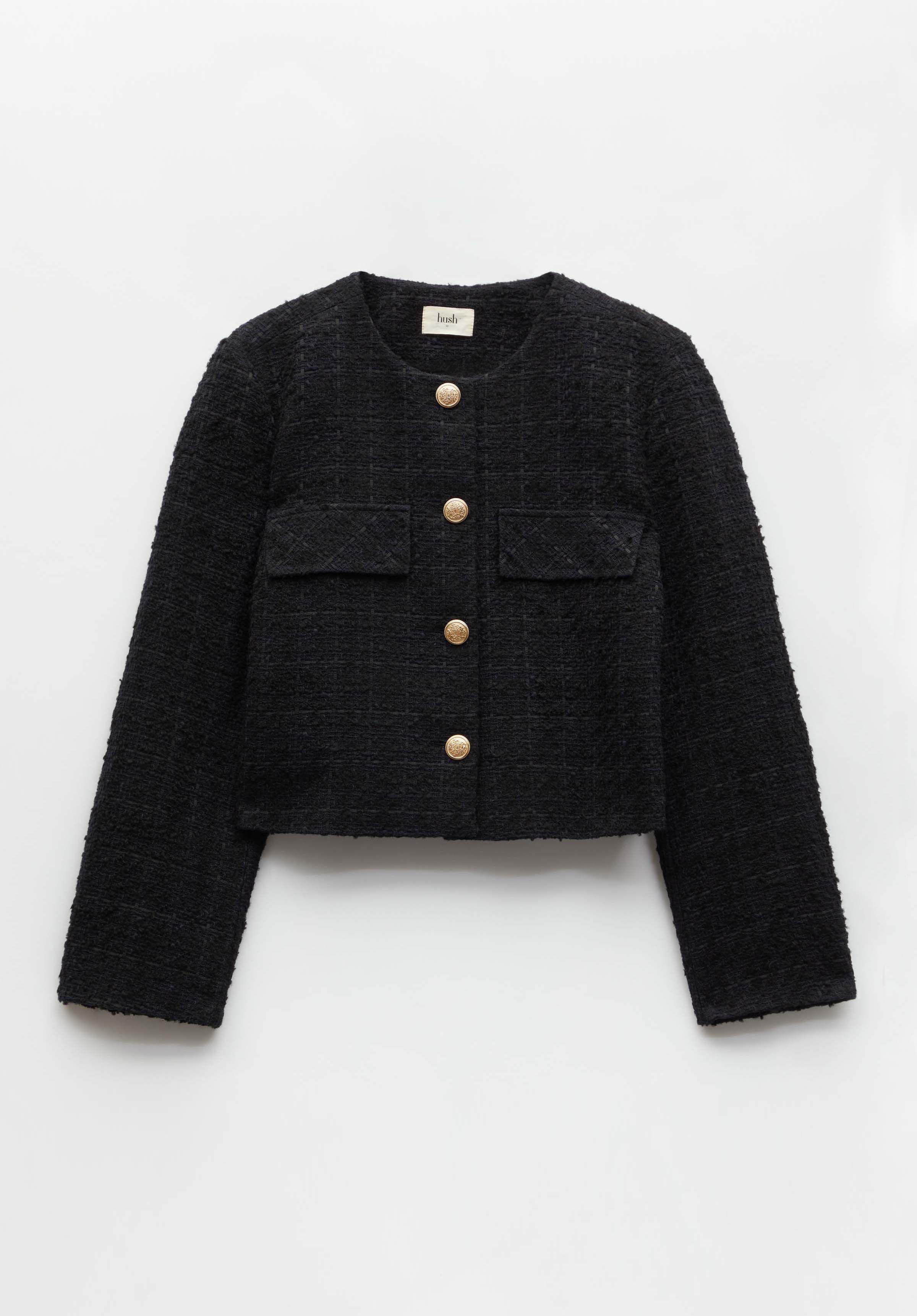 Esti Boucle Jacket Black Navy hush