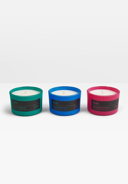 Hush Set Of Three Mini Candles