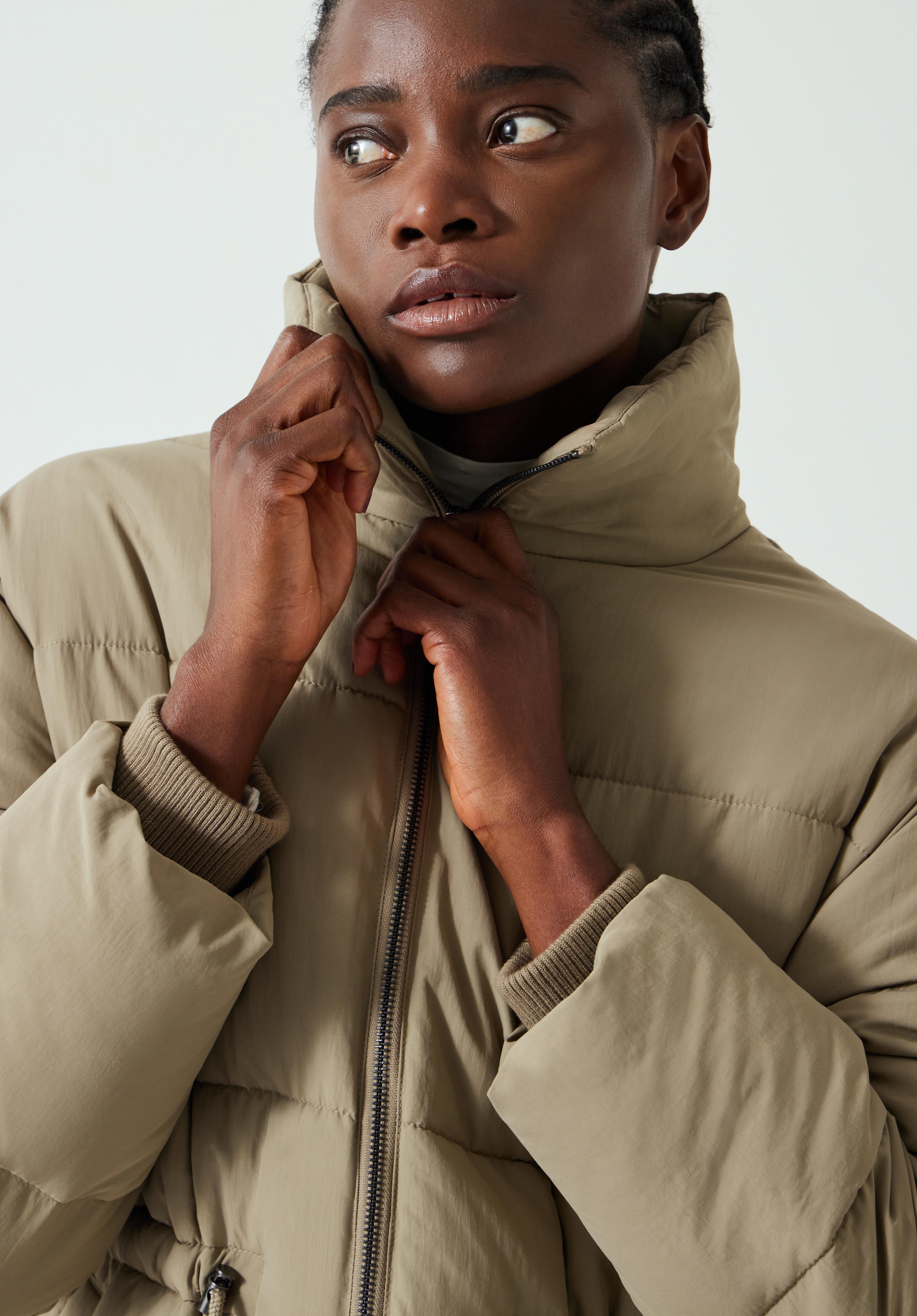 Joanna A Line Puffer Coat Coffee hush