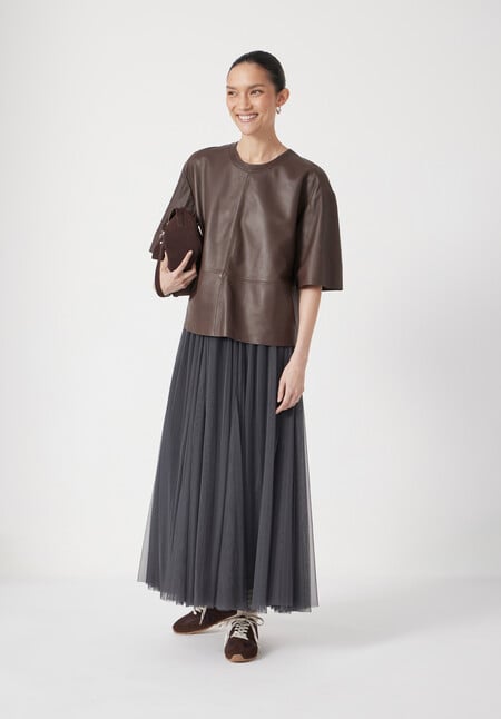 Millie Godet Maxi Skirt