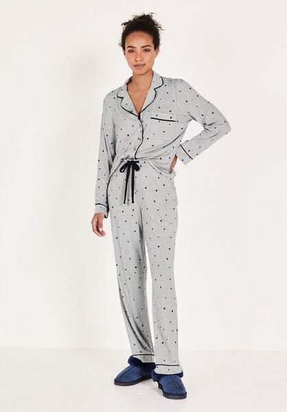 Annabel Jersey Pyjama Shirt Set
