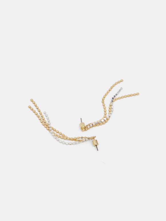 Mini Disc Drop Earrings