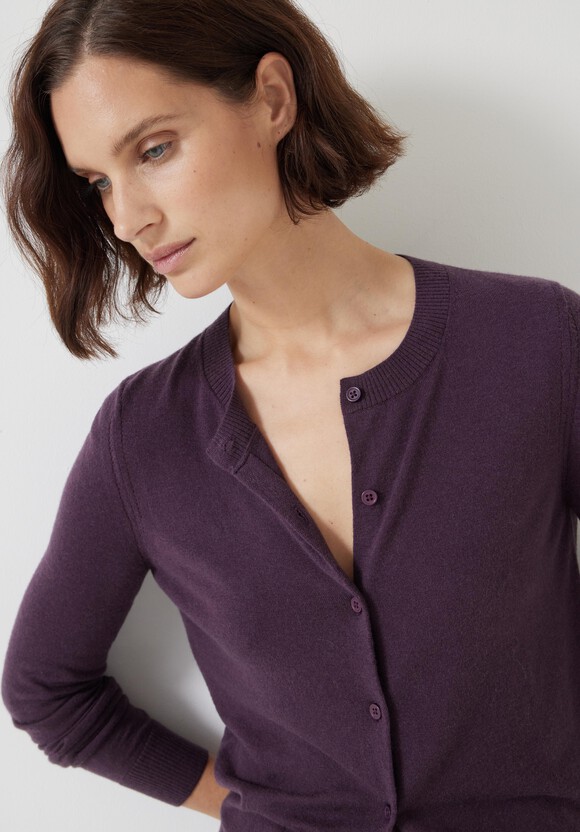 Wool Blend Slim Knitted Cardigan
