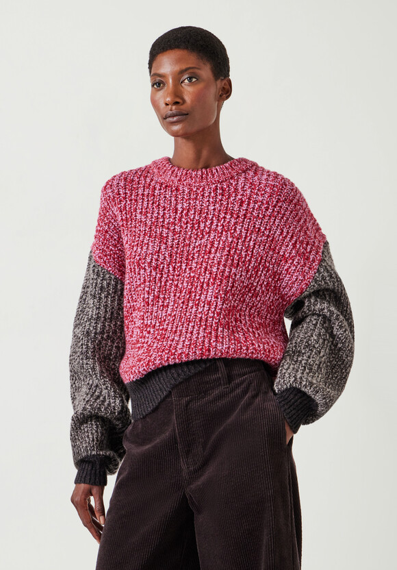 Pippa Wool Blend Colourblock Jumper