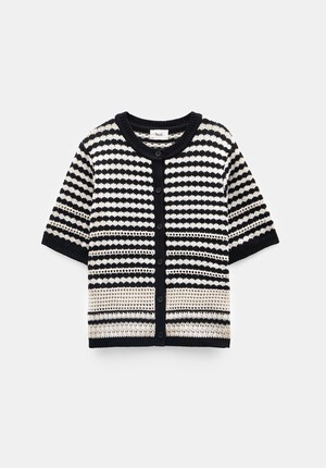 Mono Stitch Short Sleeve Cardigan