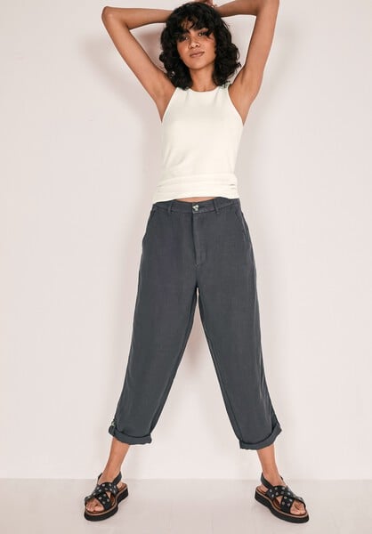 Carlan Button Hem Trousers