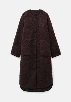 Longline Faux Fur Coat