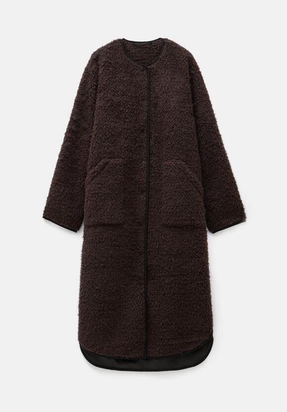 Longline Faux Fur Coat