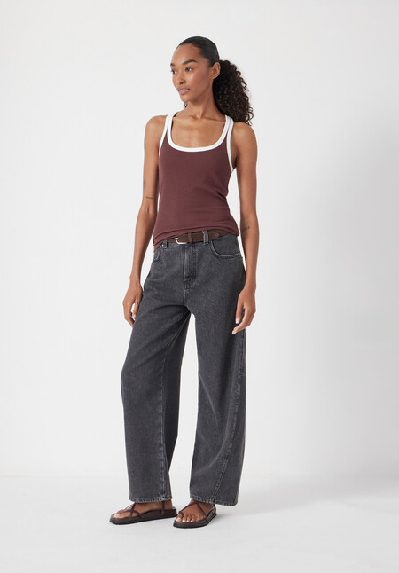 Contrast Trim Vest