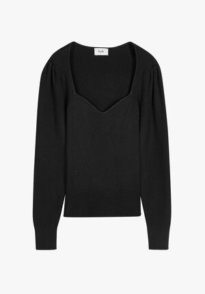 Engineered Rib Knitted Top