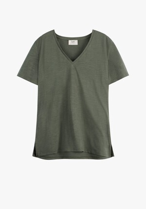 Cali Cotton Slub V Tee