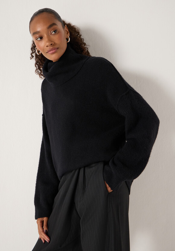Meryl Wool Blend Roll Neck Jumper