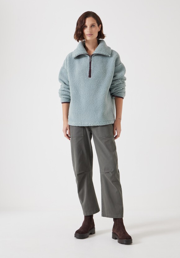 Borg Half Zip Sweatshirt