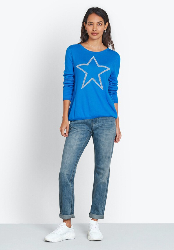 Reversible Pointelle Star Jumper