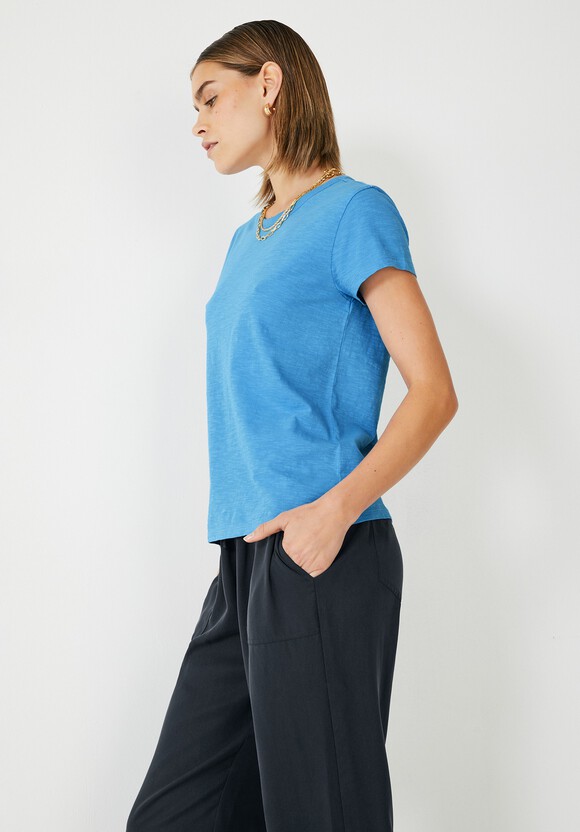 Slim Fit Slub Crew T-Shirt