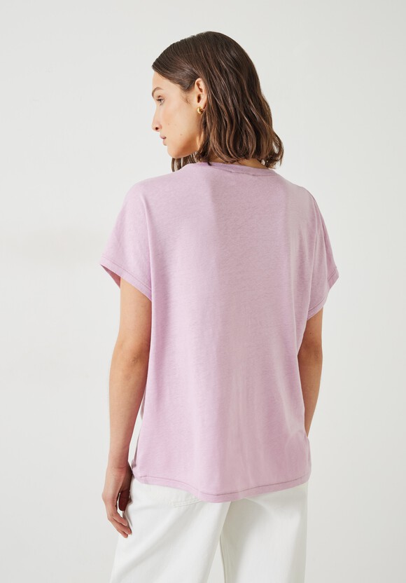 Danny Linen V-Neck T-Shirt