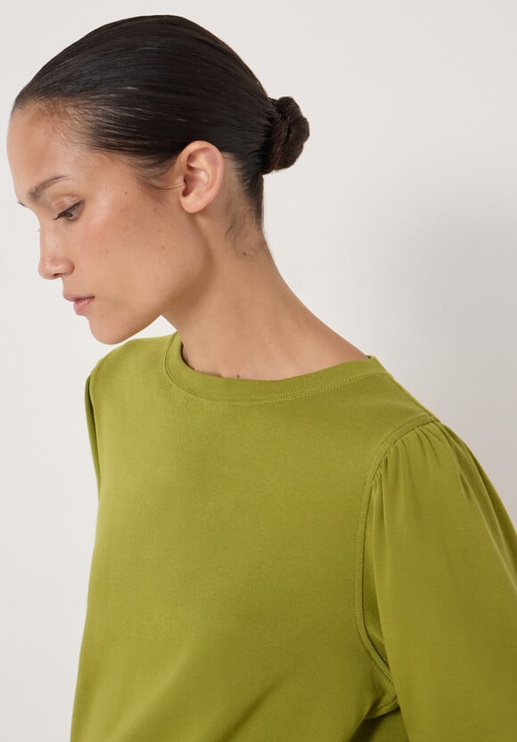 Emily Puff Sleeve Cotton Jersey Top