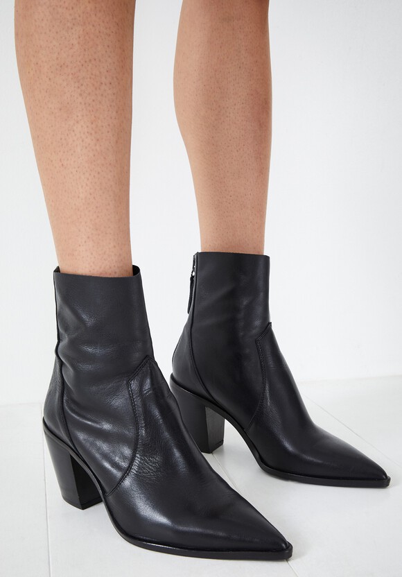 Tallis Leather Boots | Black | hush
