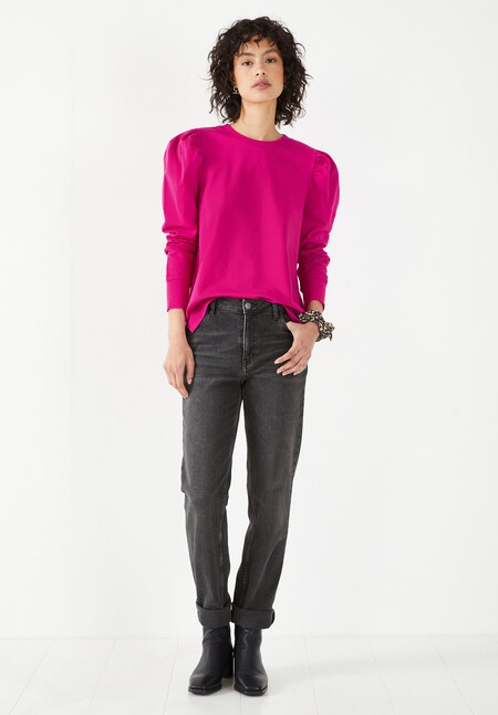 Bella Puff Sleeve Jersey Top