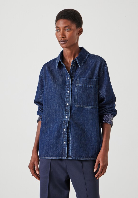 Sequin Detail Denim Shirt