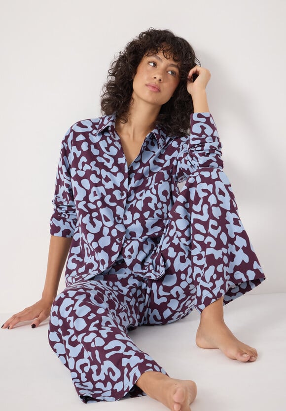 Brushed Cotton Animal Print Pyjamas
