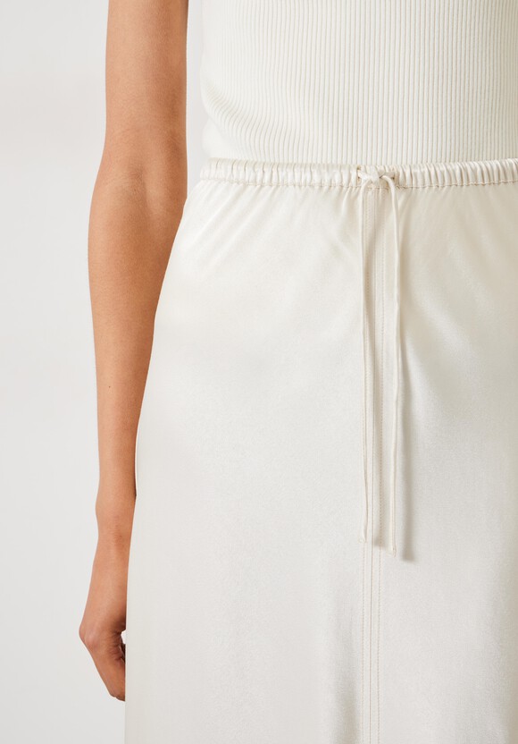 Indra Satin Midi Skirt