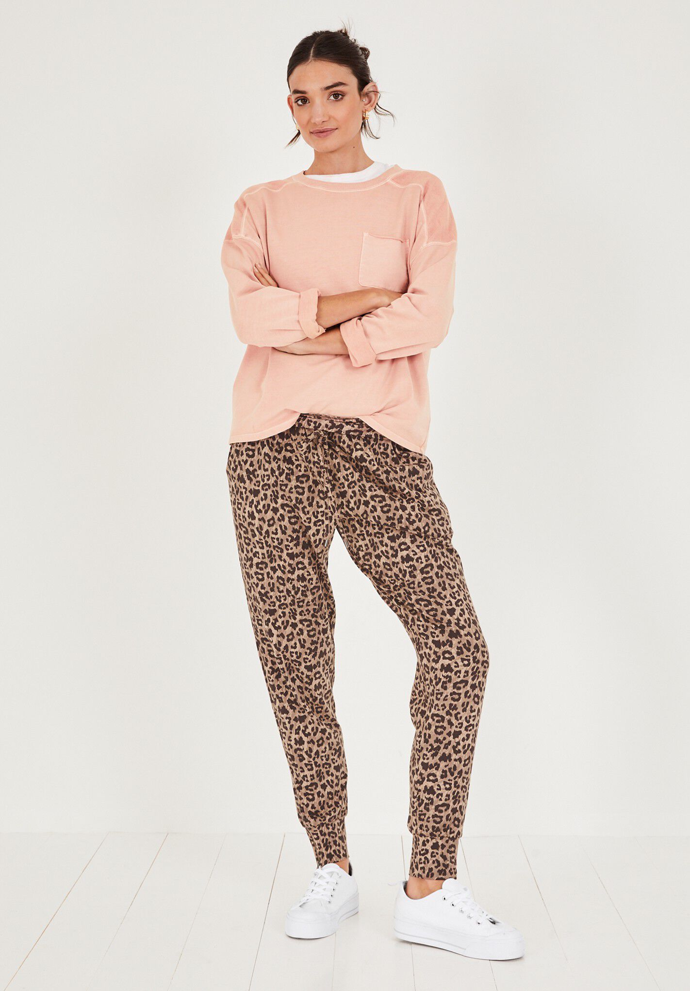Amie Printed Jersey Joggers | Animal