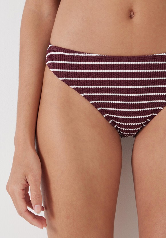 Cally Classic Stripe Crinkle Bikini Bottoms