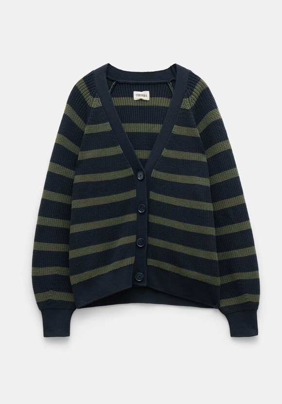 Rae Stripe Cotton Cardigan