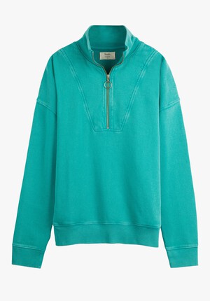 Relaxed Zip Up Sweatshirt