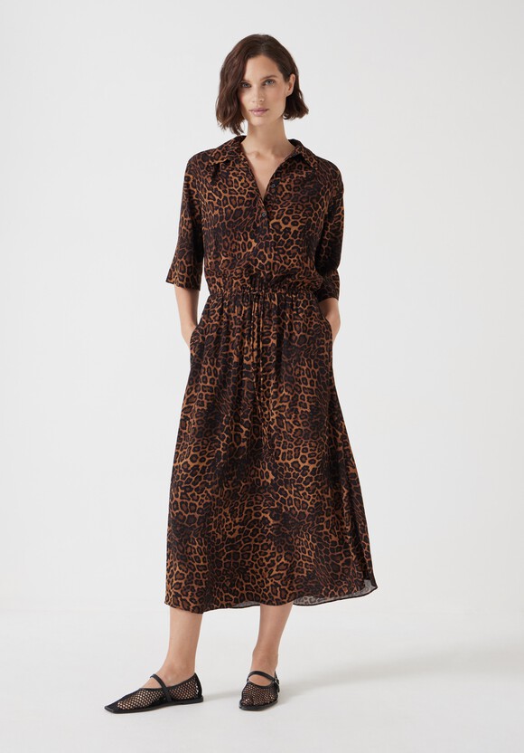 Printed Short Sleeve Dress