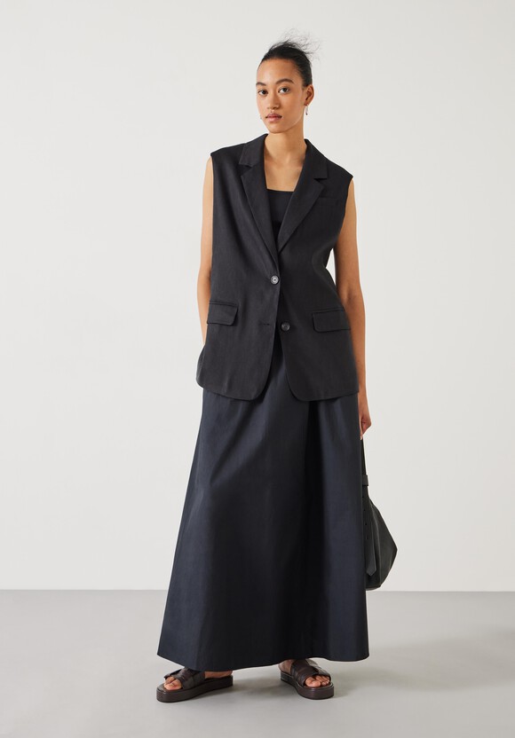 Lana Relaxed Linen Blend Waistcoat