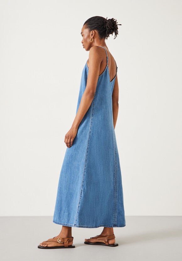 Saskia Denim Slip Maxi Dress
