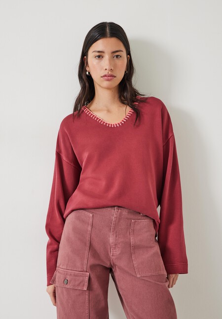 Ellison Contrast Stitch Sweatshirt
