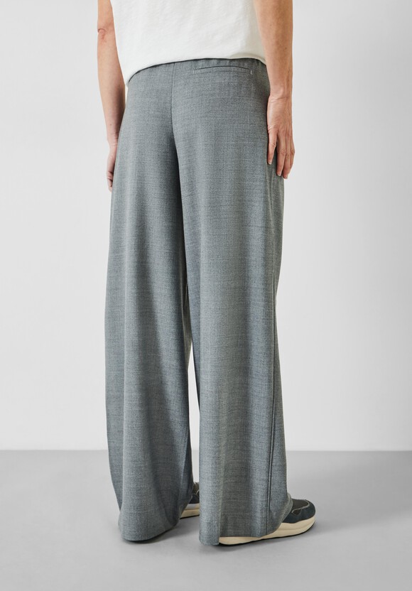 Alpa Wool Blend Wide Leg Trousers